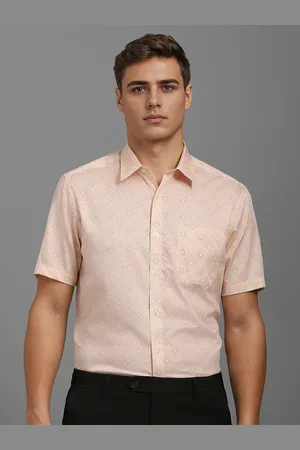 Louis Philippe Men Classic Fit Spread Collar Floral Printed Cotton Formal Shirt