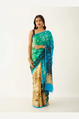 Taneira Geometric Printed Saree