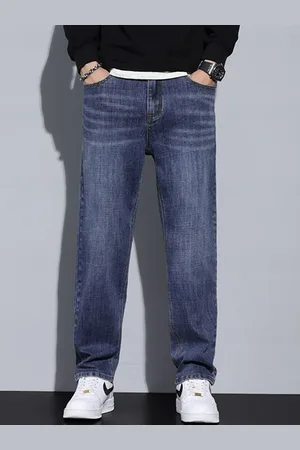 Mast & Harbour Men Low Distress Light Fade Jeans