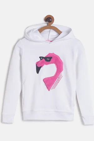 TALES & STORIES Girls White Printed Sweatshirt
