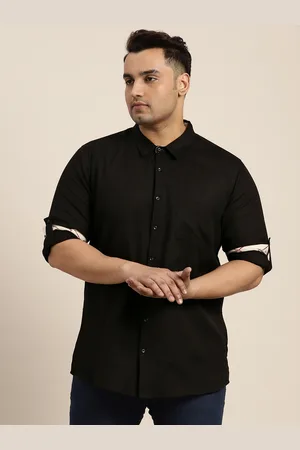 Sztori Men Plus Size Cotton Linen Casual Shirt