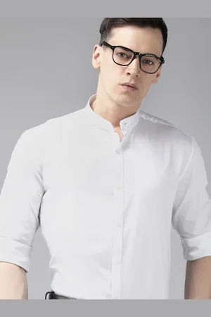 V Dot Men Slim Fit Pure Cotton Semiformal Shirt
