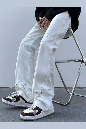 HERE&NOW Men Slash Knee Jeans