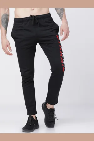 Highlander Men Black Solid Slim-Fit Track Pants