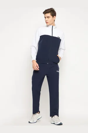 Club York Men Colourblocked Long Sleeve Jacket & Track Pant Tracksuits