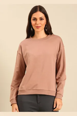 De Moza Women Round Neck Long Sleeves Sweatshirt
