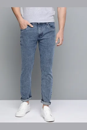 Mast & Harbour Men Blue Skinny Fit Mid-Rise Clean Look Stretchable Jeans