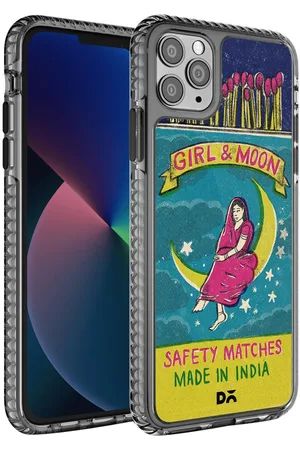 DailyObjects Teal & Yellow Moon Girl Matchbox iPhone 11 Pro Back Case