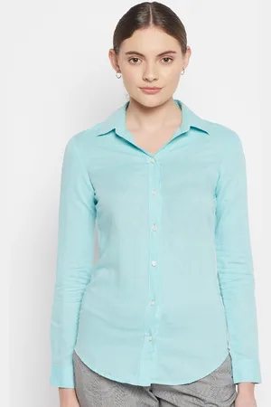 CANTABIL Women Blue Casual Shirt