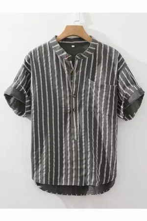 HERE&NOW Men Opaque Striped Casual Shirt