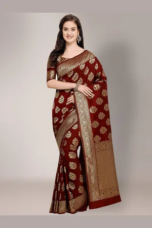 HRITIKA Ethnic Motifs Woven Design Zari Saree