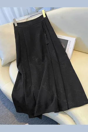 Mast & Harbour A-Line Flared Maxi Skirt