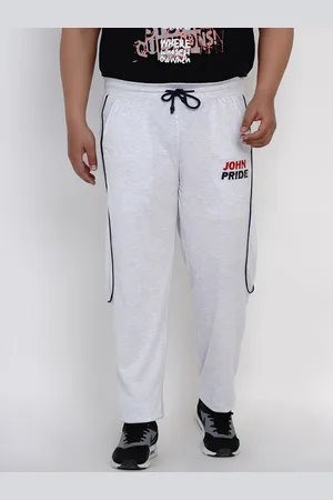 John Pride Men Plus Size Straight-Fit Sports Track Pants