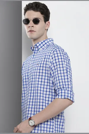 Tommy Hilfiger Pure Cotton Opaque Checked Casual Shirt
