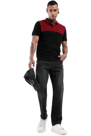 WROGN Men Solid Polo Collar Cotton Slim Fit T-Shirt
