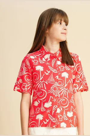 VERO MODA Girls Opaque Printed Casual Shirt