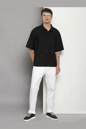 Calvin Klein Drop-Shoulder Sleeves Casual Shirt