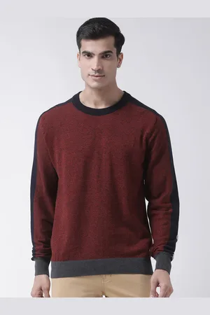 Club York Men Rust & Grey Pullover