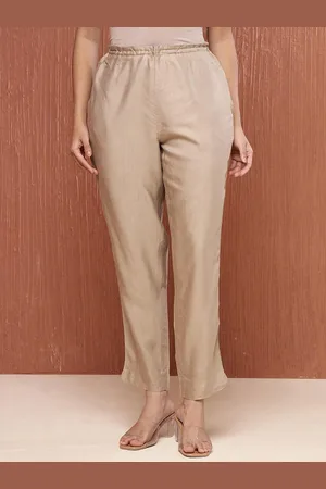 Fabindia Women Regular Fit Mid-Rise Trousers