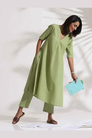 trueBrowns Women Regular Kurta with Trousers