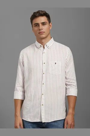 Louis Philippe Men Slim Fit Vertical Striped Casual Shirt