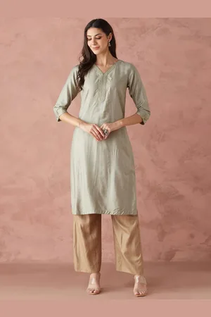 Fabindia Floral Embroidered Kurta
