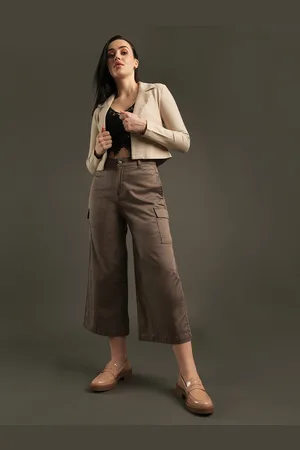 Globus Women Relaxed Mid-Rise Loose Fit Trousers