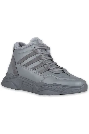CASSIEY Women Grey High-Top Walking Shoes