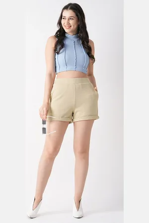 Globus Beige Women Mid-Rise Shorts