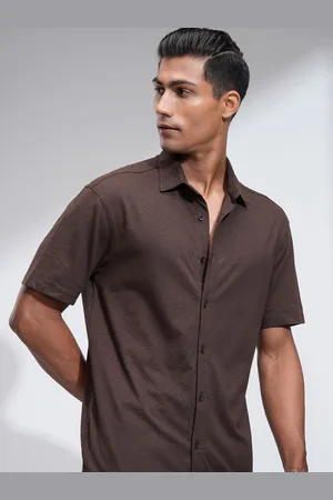 LocoMotive Premium Men Knit Textured Shirt
