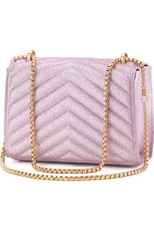 Diva Dale Textured Structured Sling Bag with Quilted