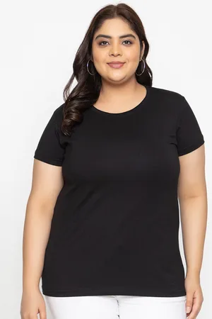 KEPA Plus Size Round Neck T-shirt