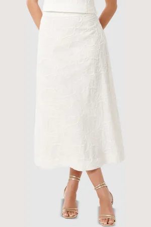 Forever New Embroidered Midaxi Skirt