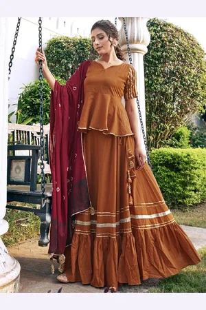 HRITIKA Women Regular Kurta with Skirt & With Dupatta