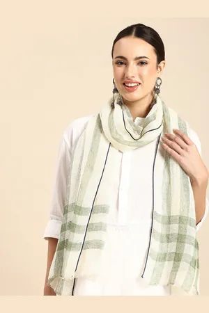 ASVA Checked Linen Scarf