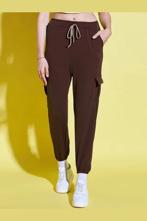 BuyNewTrend Women Relaxed High-Rise Joggers Trousers