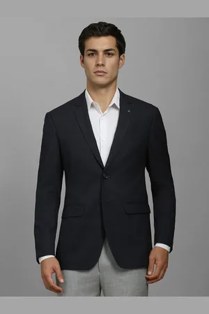 Louis Philippe Notched Lapel Single-Breasted Blazer