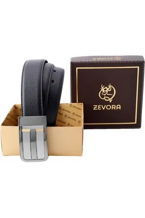 ZEVORA Men Leather Reversible Belt