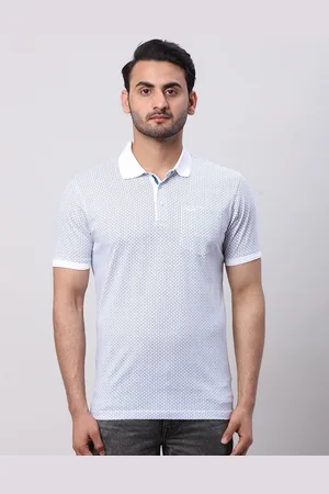 Park Avenue Men Polo Collar Pockets Slim Fit T-shirt