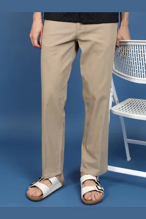 Highlander Men Mid Rise Plain Chinos