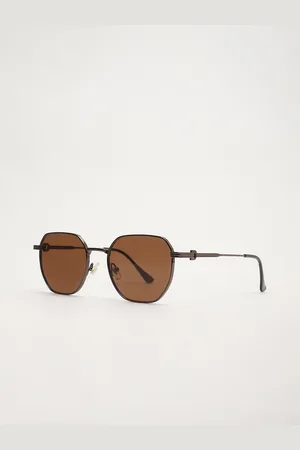 The Bear House Men Hexagon Sunglasses BSG-BAERUM-BR