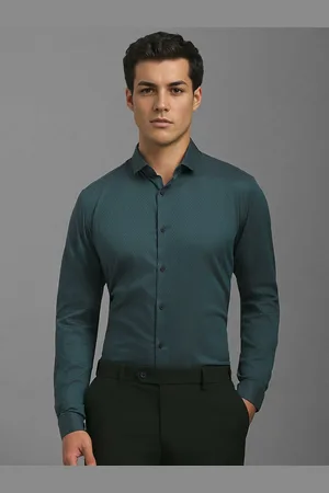 Louis Philippe Men Abstract Printed Super Fit Casual Shirt