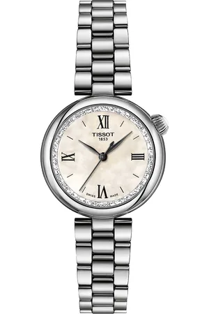 Tissot Women Mother of Pearl Dial & Stainless Steel Bracelet Style Straps Analogue Watch T1520101111800