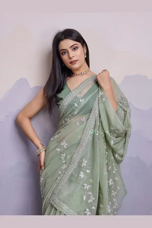 VAIRAGEE Embellished Embroidered Sequinned Saree