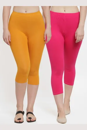 GRACIT Women Pack Of 2 Solid Slim Fit Capris