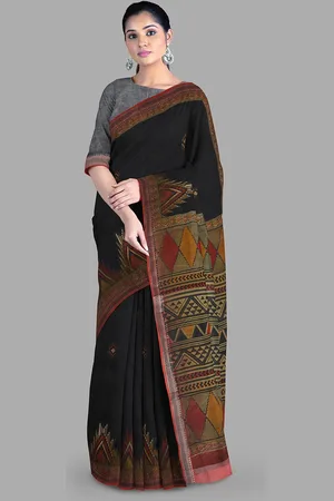 The Chennai Silks Zari Pure Cotton Gadwal Saree