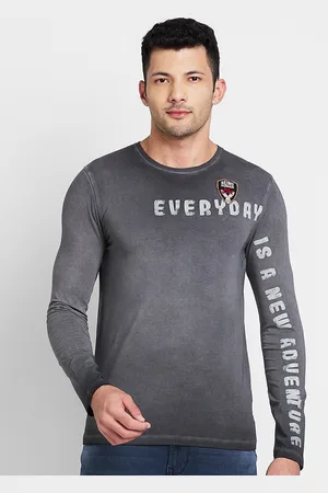Being Human Typography Printed Round Neck Long Sleeves Regular T-shirt