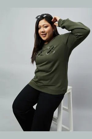 Club York Women Long Sleeves Plus Size Sweatshirt