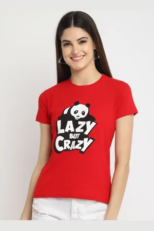 Corsica Women Regular Fit Graphic Printed Round Neck Cotton T-shirt