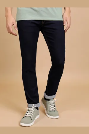 Highlander Men Blue Skinny Fit Mid Rise Clean Look Light Fade Stretchable Jeans